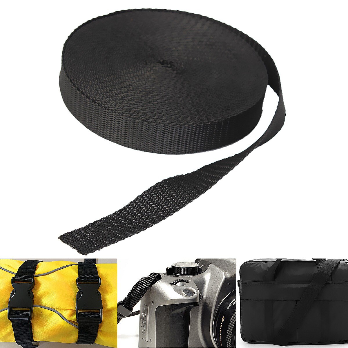 20mm Wide 10 Yards Length Strap Nylon Webbing Knapsack Strapping Bags Crafts For Bag Strapping Belt Making Sewing DIY Craft