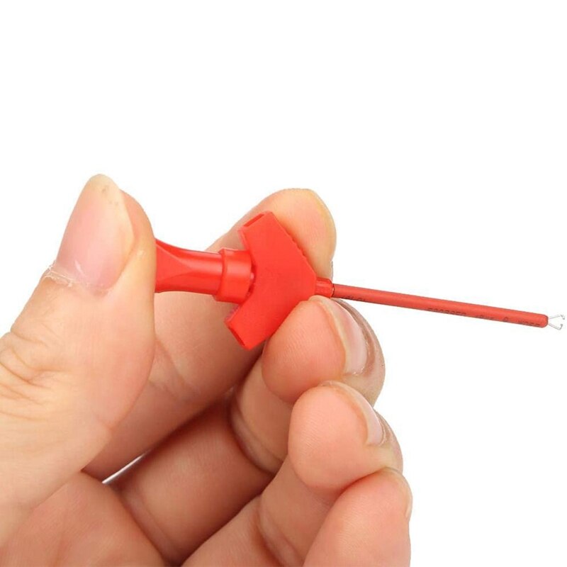 10Pcs Mini SMD IC Test Hook Clip Jumper Test Probe Logic Analyzer Grabber Connect Dupont Test Lead Accessories