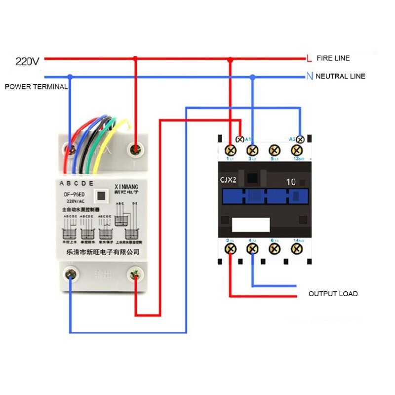 DF-96ED Automatic Water Level Controller 10A 220V Detection Sensor With 3 Probes qyh
