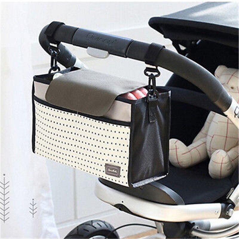 Portable Baby Diaper Nappy Pram Changing Bag Organizer Insert Liner Bag Multifunctional Mummy Bag Stroller Hanging Bag