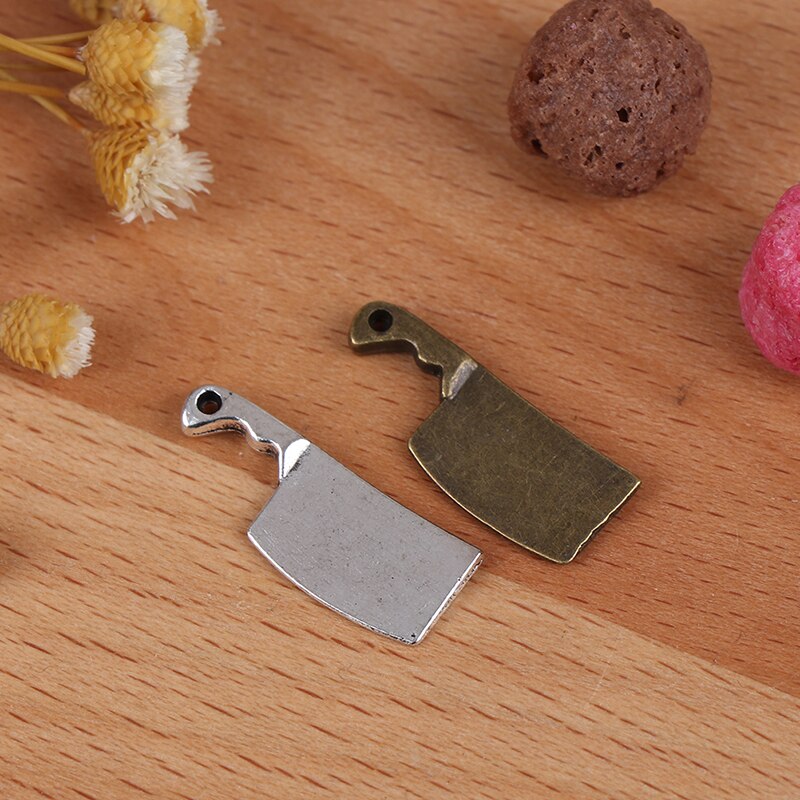 2pcs 1:12 Miniature Kitchen Breakfast Scene Bread Egg Flour Cake Knife Chopping Block Set Dollhouse Kitchenware Accessories