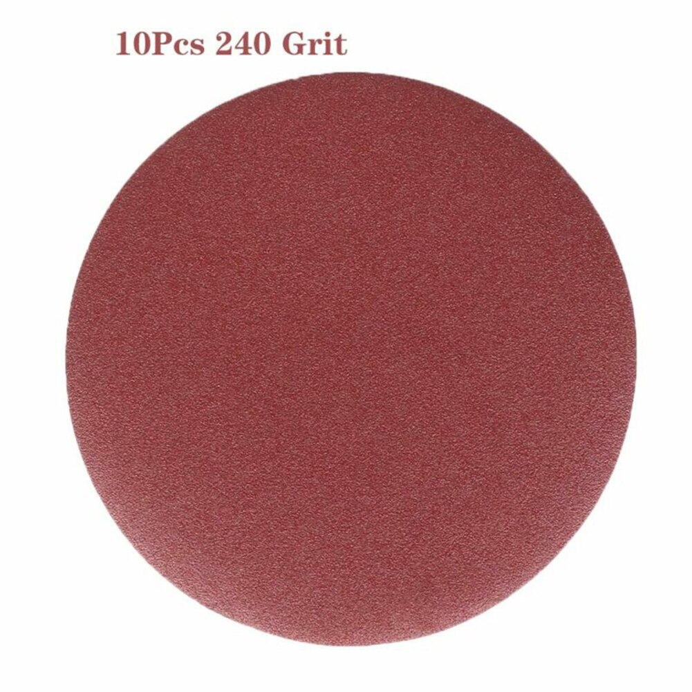 10pcs 5inch/125mm 40-2000Grit Round Shape Disk Sand Sheets Sandpaper Polishing: Blue