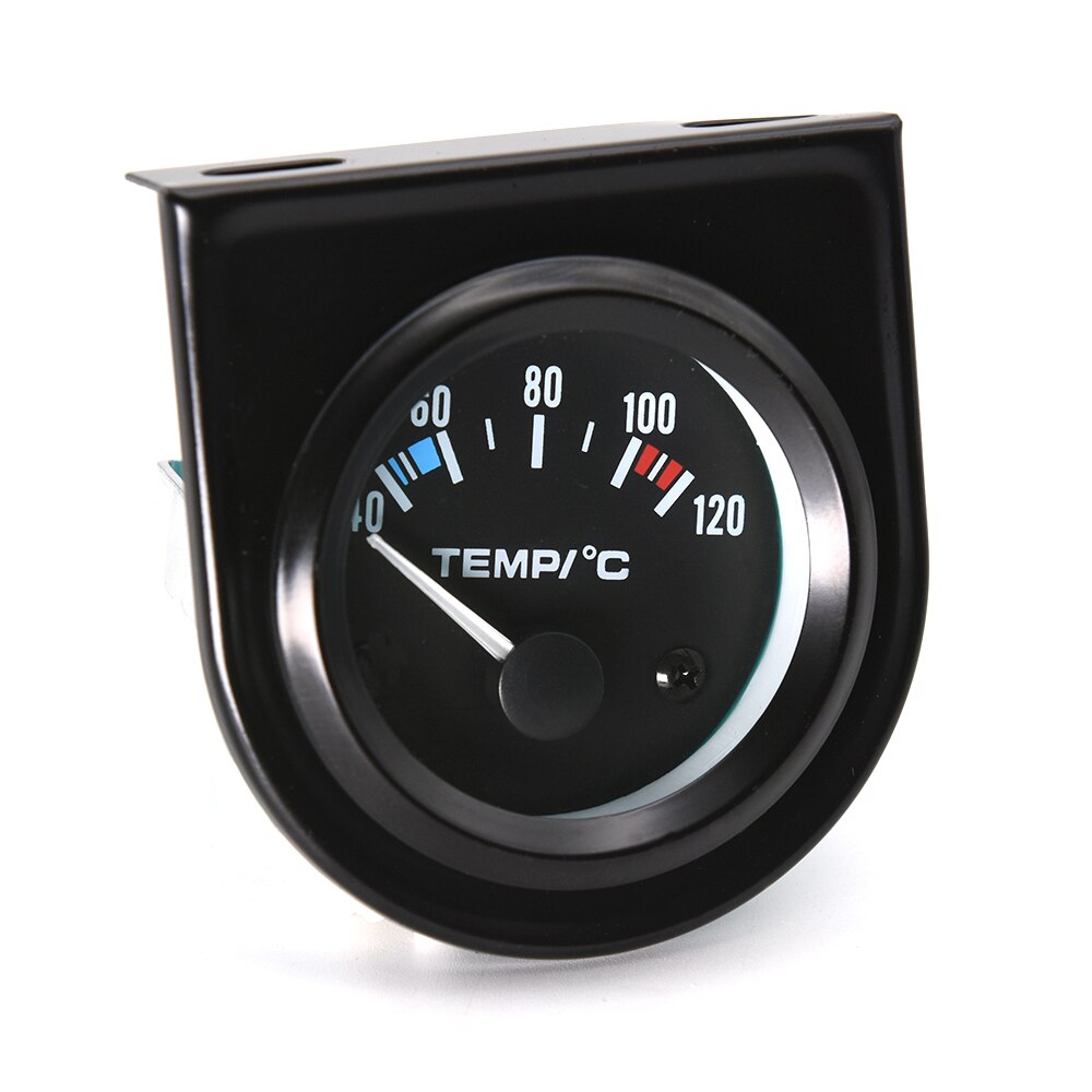 40-120℃ Water Temperature Gauge with 40MM Adaptor Joint Pipe Sensor Radiator NPT 1/8 Auto Water Temp Racing Gauge 52MM LED