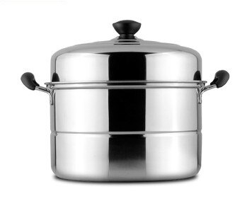 10l isoa haudutuskattilaa, keittiöväline, keittokattila, höyrystin, 30cm ruostumatonta terästä, kolmikerroksinen
