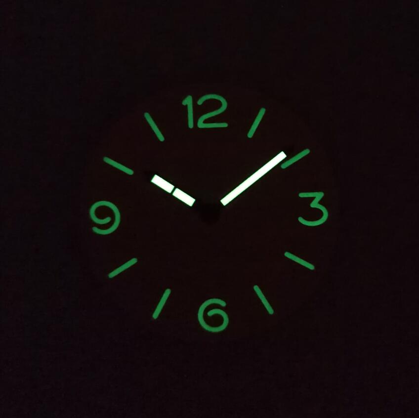 Watch parts Watch dial Watch hand 39mm Double-deck Sandwich black Watch dial Suitable for eta6497/6498 seagull ST36 G109