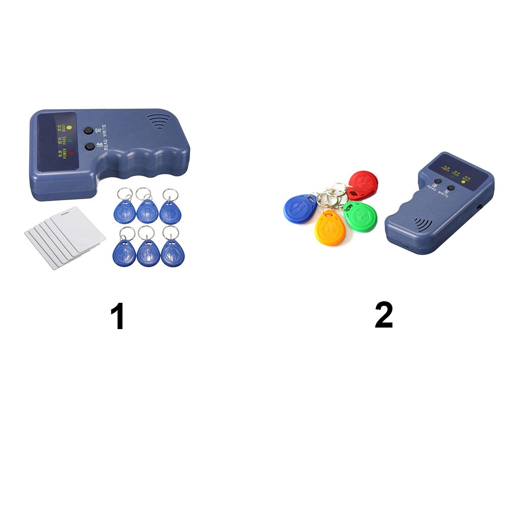 Copieur portatif 125KHz EM4100 RFID, copieur, duplicateur, programmateur, lecteur avec identification inscriptible, étiquettes et cartes