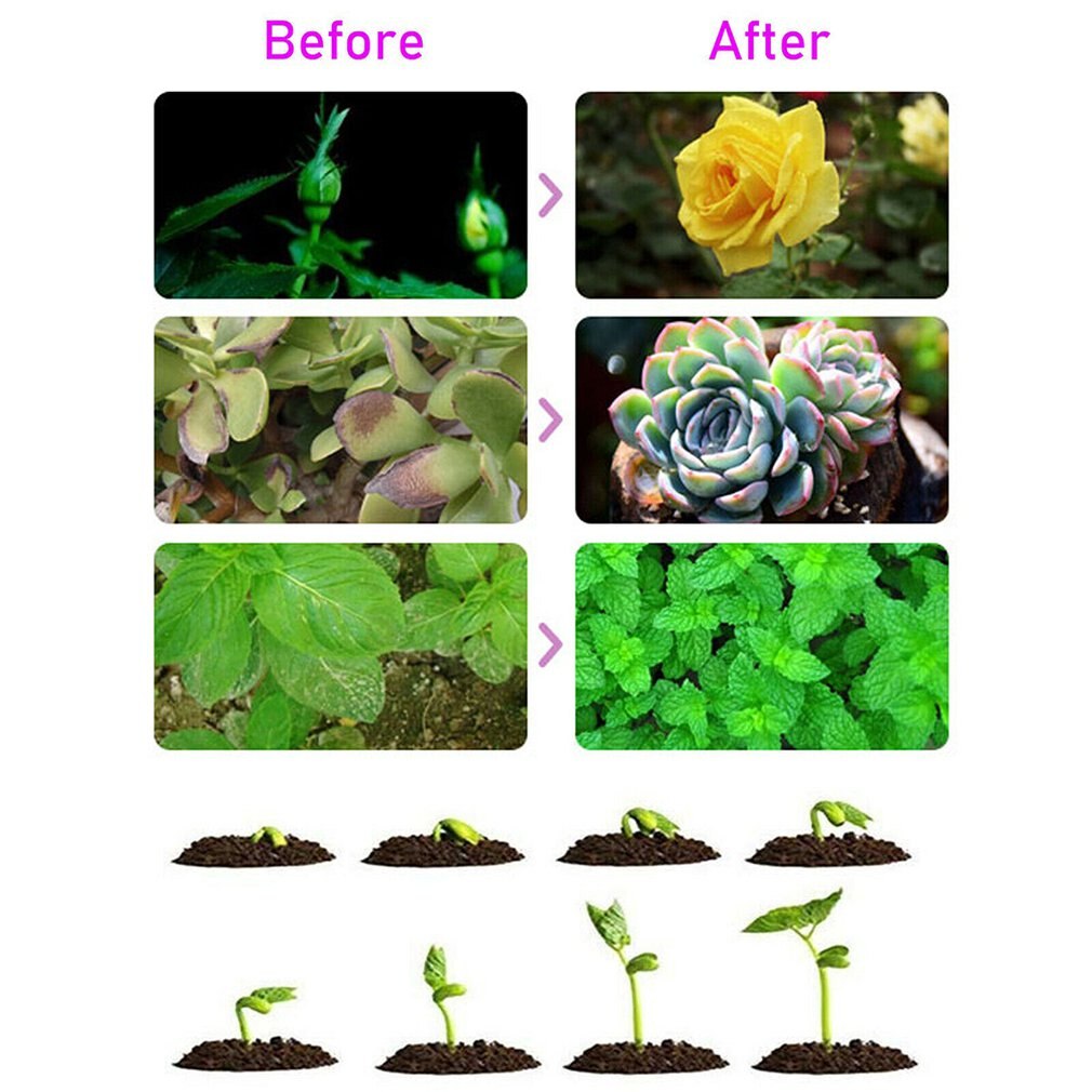 Ledet hoved vokser lys hydroponisk plante lampe blomst blomstre fuldt spektrum usb klip lampe til indendørs planter
