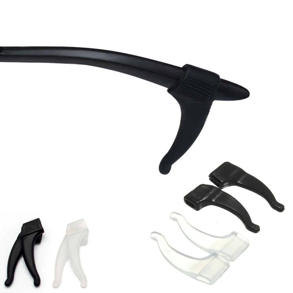 4 Pair Soft silicone anti-slip holder for glasses accessories earhook Sport eyeglass temple tip sports Lock Grip Holders