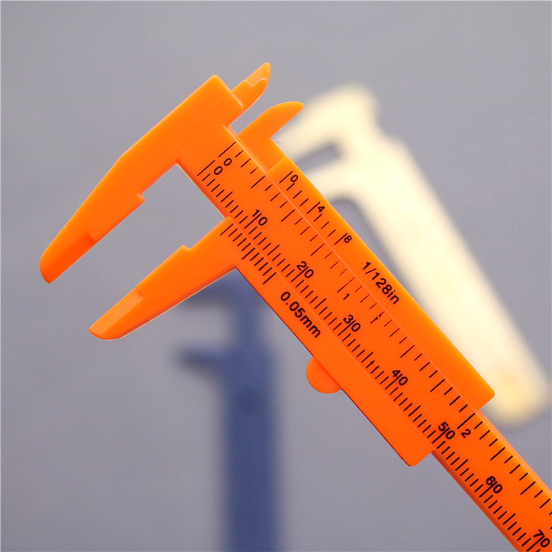 1 pcs Plastic Measuring Tools Mini Vernier Calipers 1mm / Mini Ruler Micrometer Gauge 80mm 100mm Measuring Range