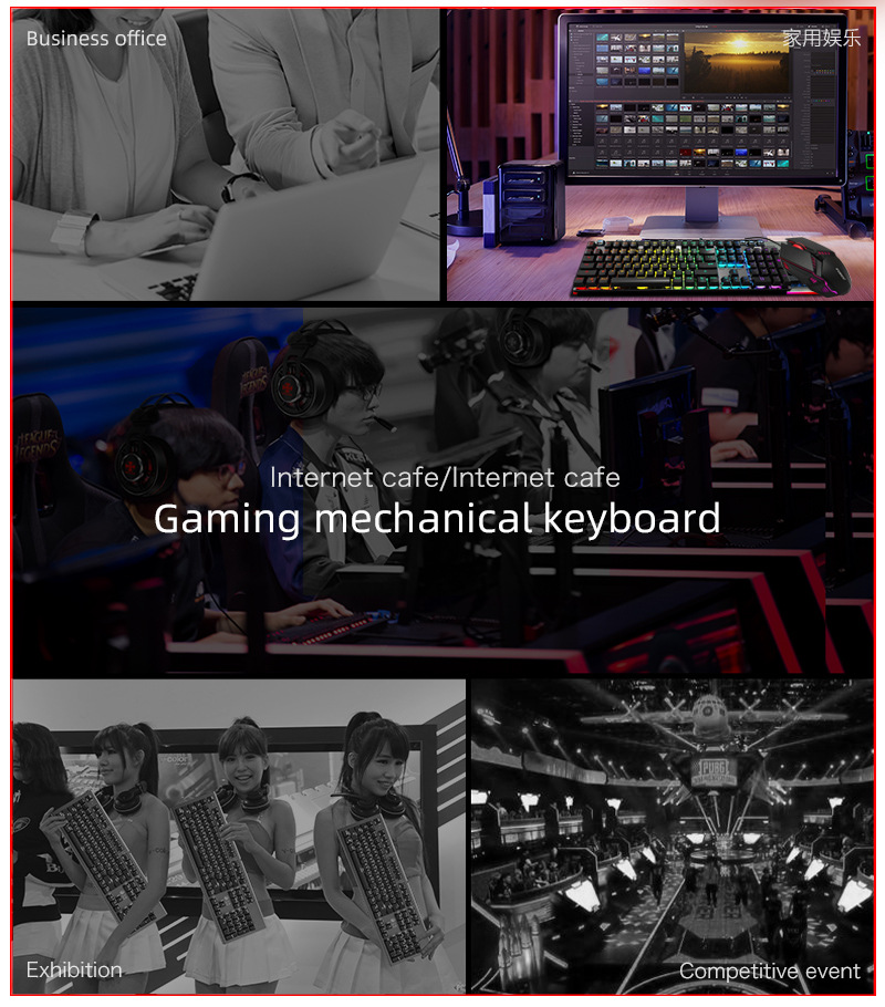 104Key Wired Mechanical Keyboard Mouse Waterproof Set 800-1600DPI Switching USB RGB Backlight Light For Gaming Office Typing