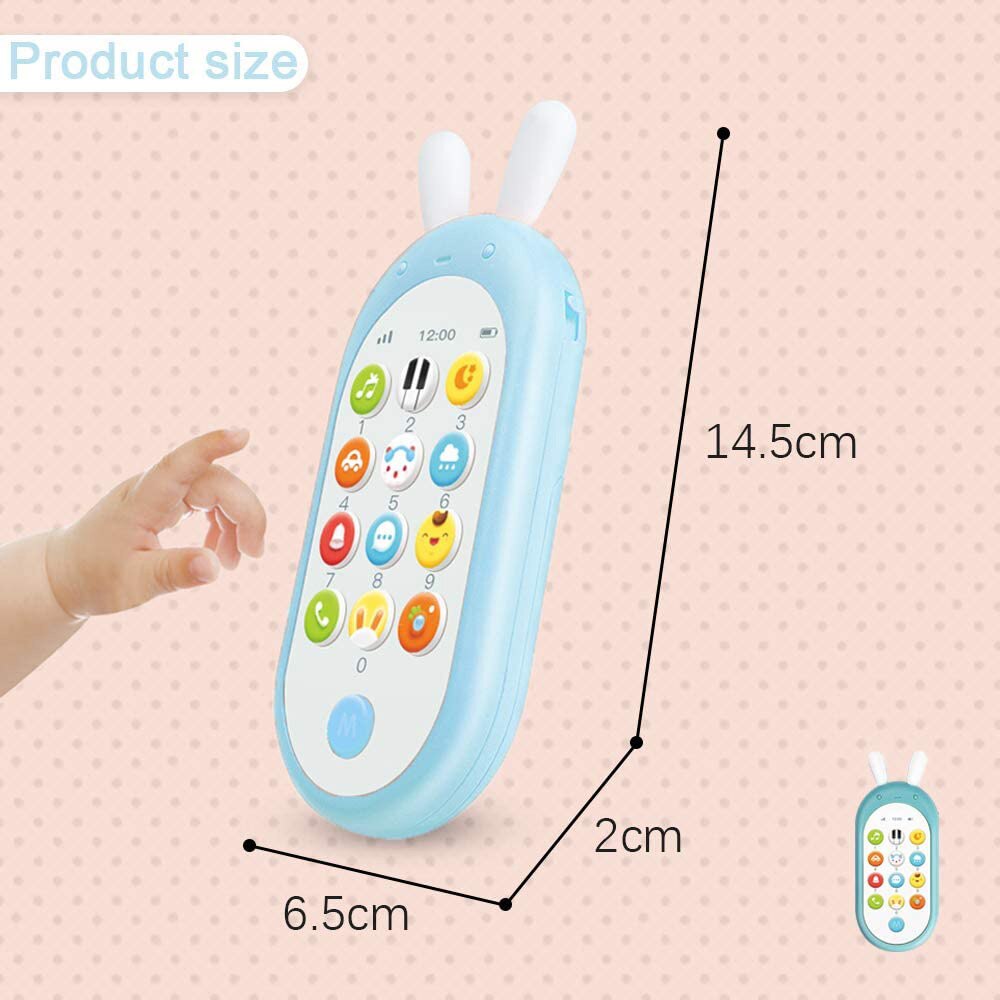 Ikauoie Baby Telefoon Speelgoed Mobiele Telefoon Voor Kinderen Telefoon Speelgoed Enfant Vroege Educatief Mobiele Speelgoed Chinese/Engels Leren Machine
