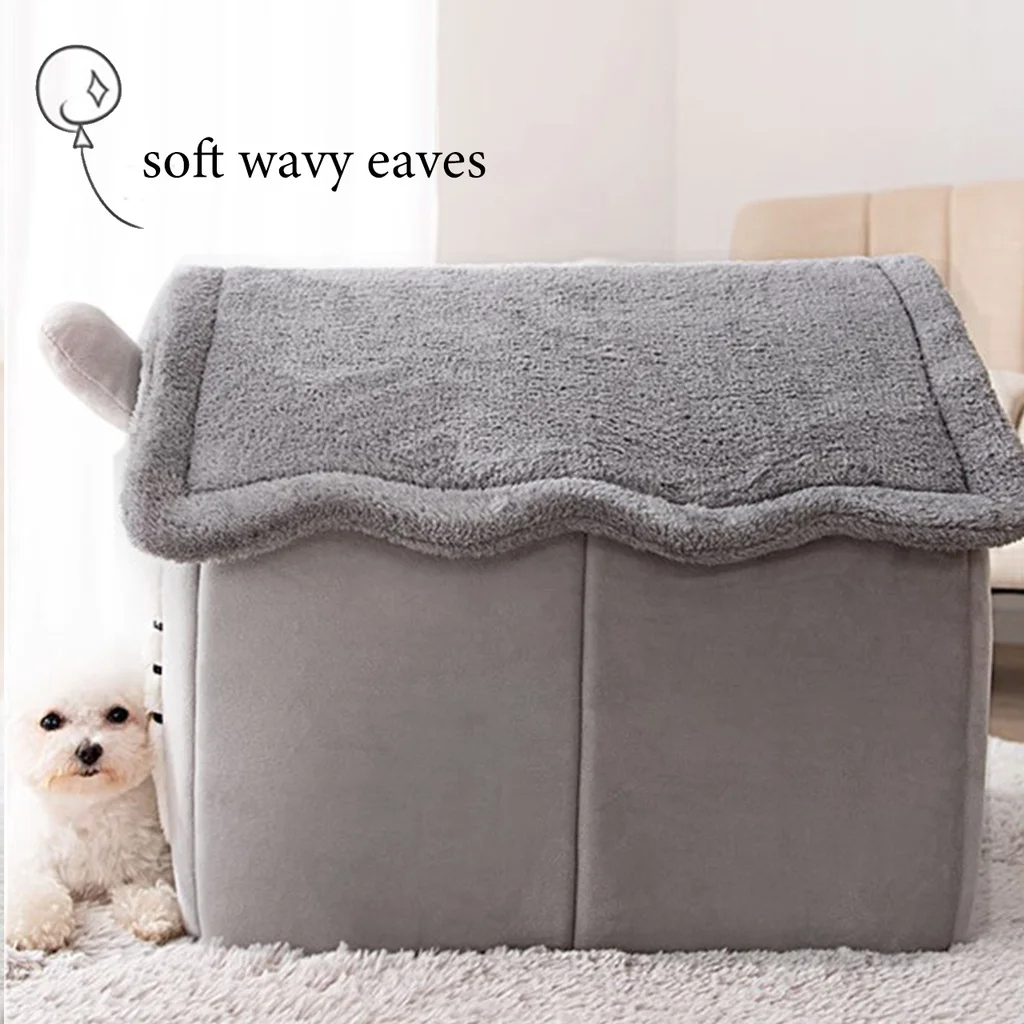 Casas plegables para perros y gatos pequeños y medianos, colchones, productos para mascotas, cestas para cachorros, perillas de invierno.