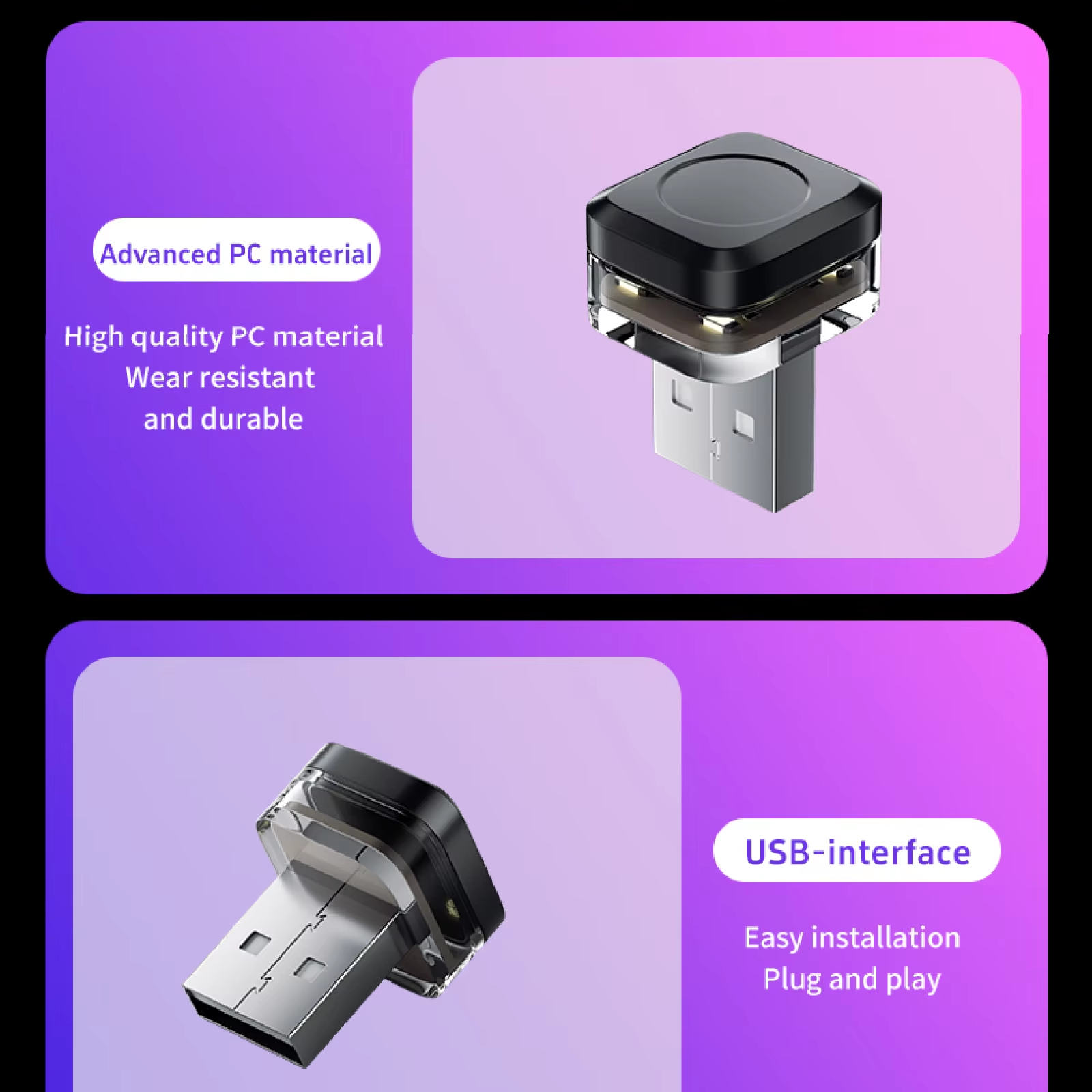 1x usb-ledet-lys til bil, stemningslampe, plugg-av-søle, universell ledet-innvendig atmosfærelys, billeselampe, dekorasjoner, dekorativ stripe
