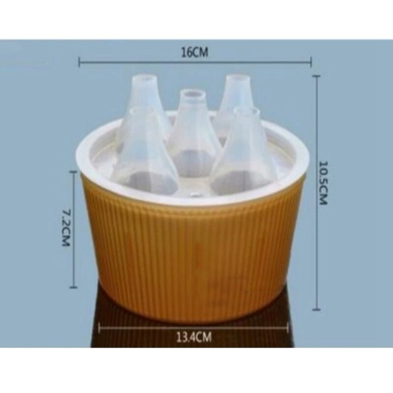 2Sets Tulip Hydroponic Pot 5 Hole Tulip Bulb Hydroponic Special Flower Pot Tulip Flower Pot Hydroponic Flower Pot