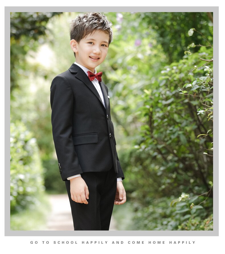 Jongens trouwpak Kids Smoking jongen Outfits 4 stuks Herfst Kleding sets Jongens Formele blazer pak Gelegenheid Suits
