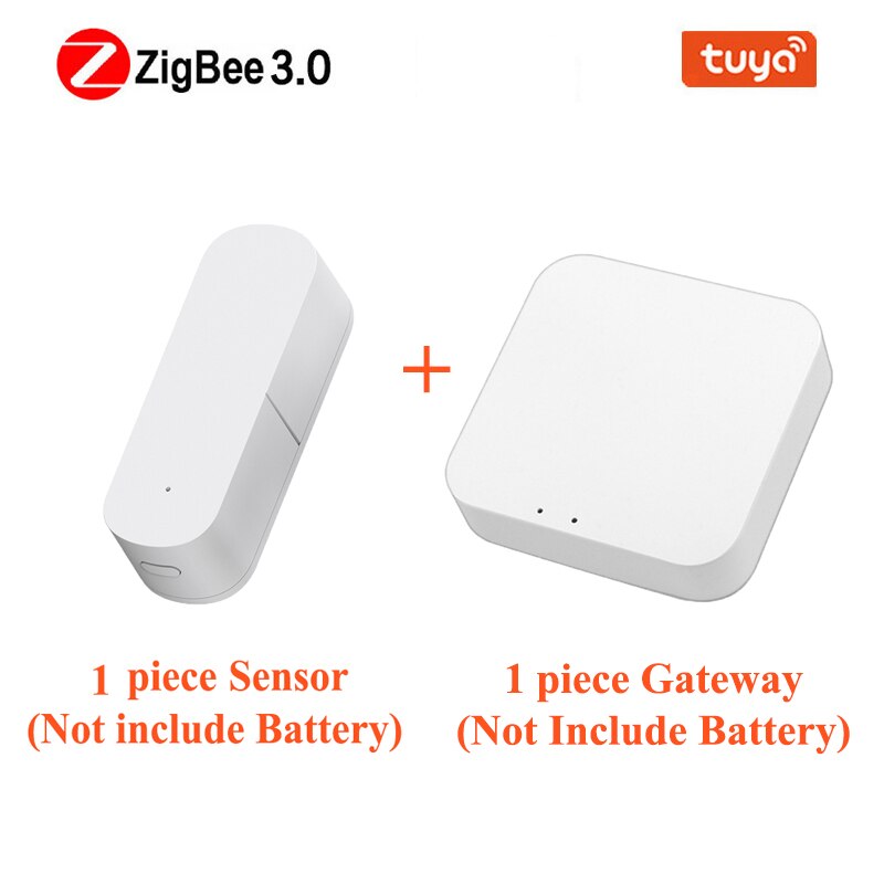Tuya Zigbee Smart Vibration Sensor Detection Security Protection Smart Home Real-Time Alarm Push Status Sync via Smartlife APP: Bundle 1