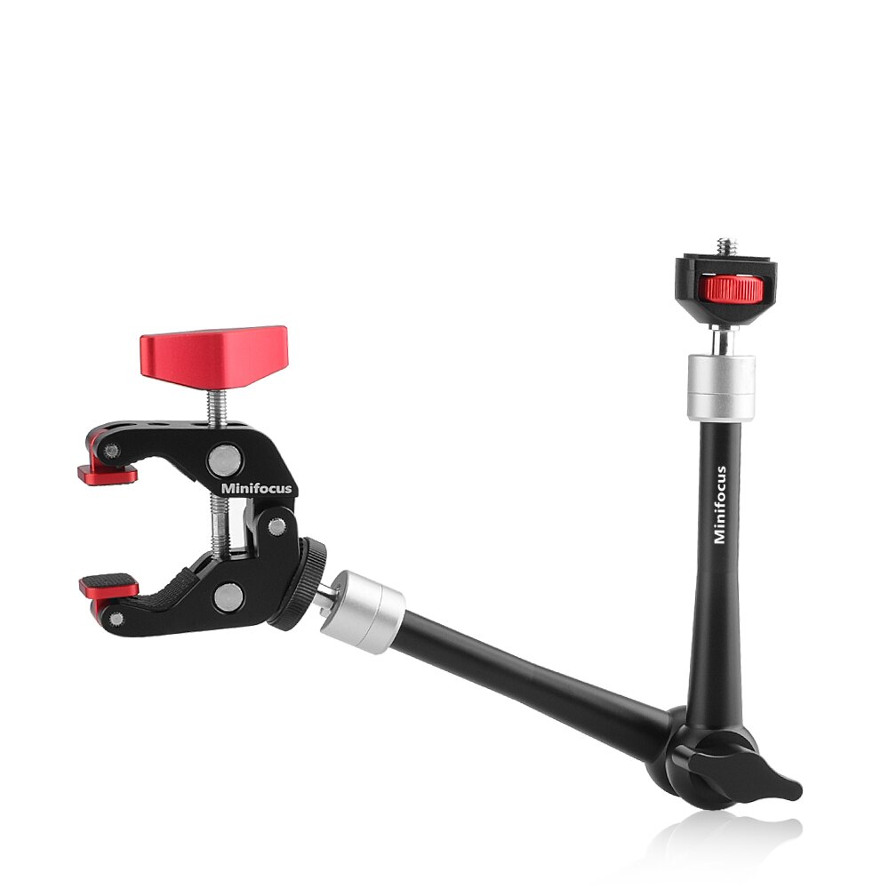 Grote Super Clamp 11Inch Verstelbare Scharnierende Wrijving Magic Arm Voor Camera Cage Rig Led Video Light Monitor Statief Gimbal: 11inch arm clamp