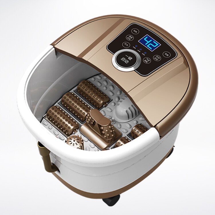 Temperatuurinstelling trillingen touch-bedienpaneel bubbelvoet spa massager met bubbelfunctie