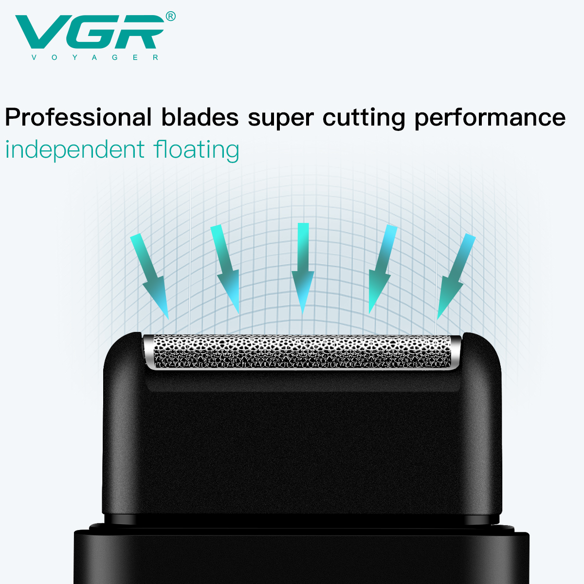 VGR maquina afeitar hombre afeitadora recargable para hombre Recortador de pelo De profesión Afeitadora de barba Afeitadora eléctrica Maquina de afeitar Portátil Recortadora de barba Mini Recortadora para hombres V-390