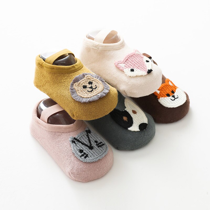 Cute Cartoon Baby Socks Thick Warm Kids Girl Boy Autumn Winter Socks Anti Slip Soft Cotton Infant Toddler Short Floor Socks