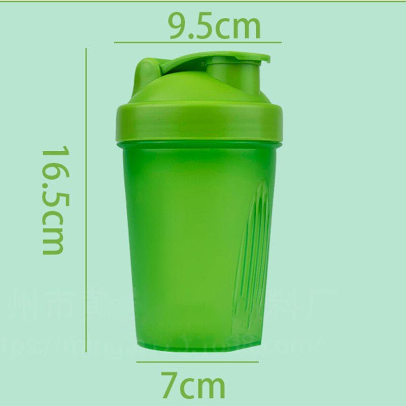 Sport Shaker Bottle 400ML Whey Protein Powder Mixing Bottle Sport Fitness Gym Shaker Outdoor Portable Plastic Drink Bottle