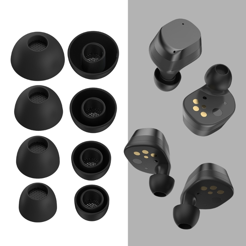 8 Stuks Siliconen Oordopjes In Oortjes Oordopjes Oortjes Adapters Voor Sennheiser Momentum True Draadloze 4 Zachte Tips Diameter 8-14Mm