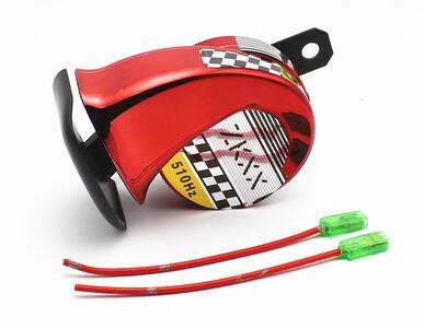 wioślarz elektryczny motocykl montaż rowerowy z częściami robić rowerów Wzmacniacz 12 V ślimak głośnik wysokotonowy kolor róg: Czerwony