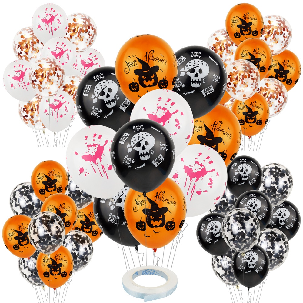 Pompoen Happy Halloween Ballonnen Folie Ballonnen Cijfers Dieren Ballons Accessoires Decor Halloween Event Feestartikelen