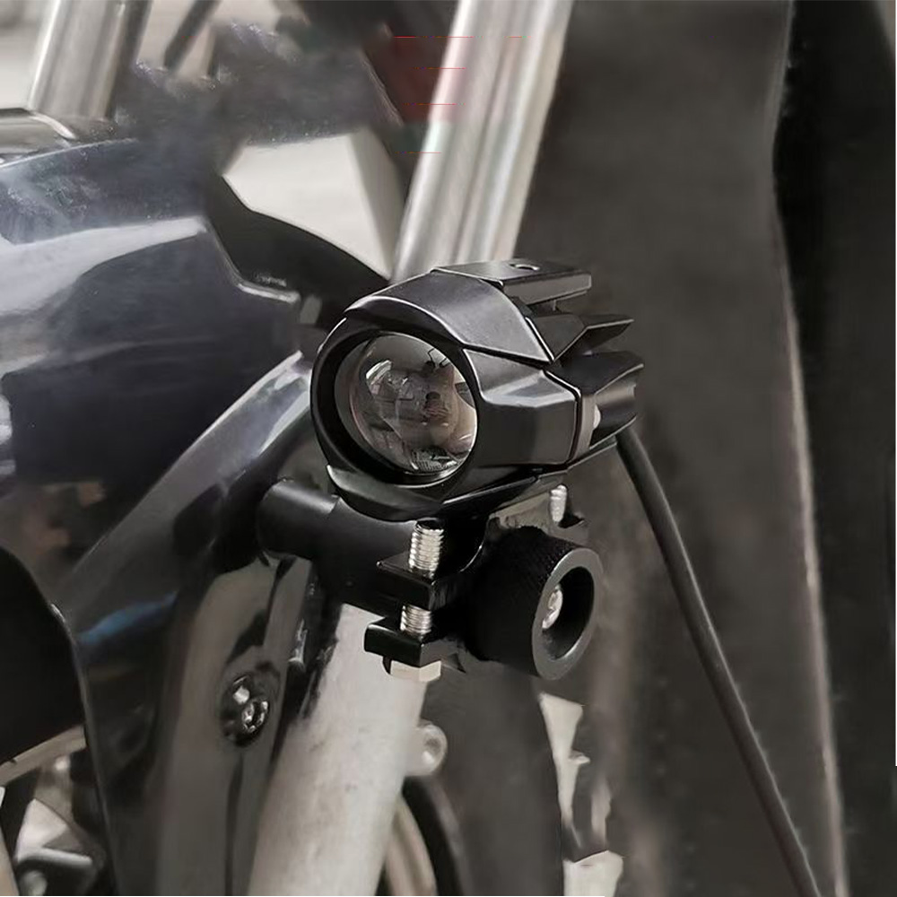 Moottoripyörän lisä-led-ajovalot, led-valot, 12-80v kaksiväristä valkoista/meripihkanväristä yleismallista lisäkaukovaloa, sumuvalot