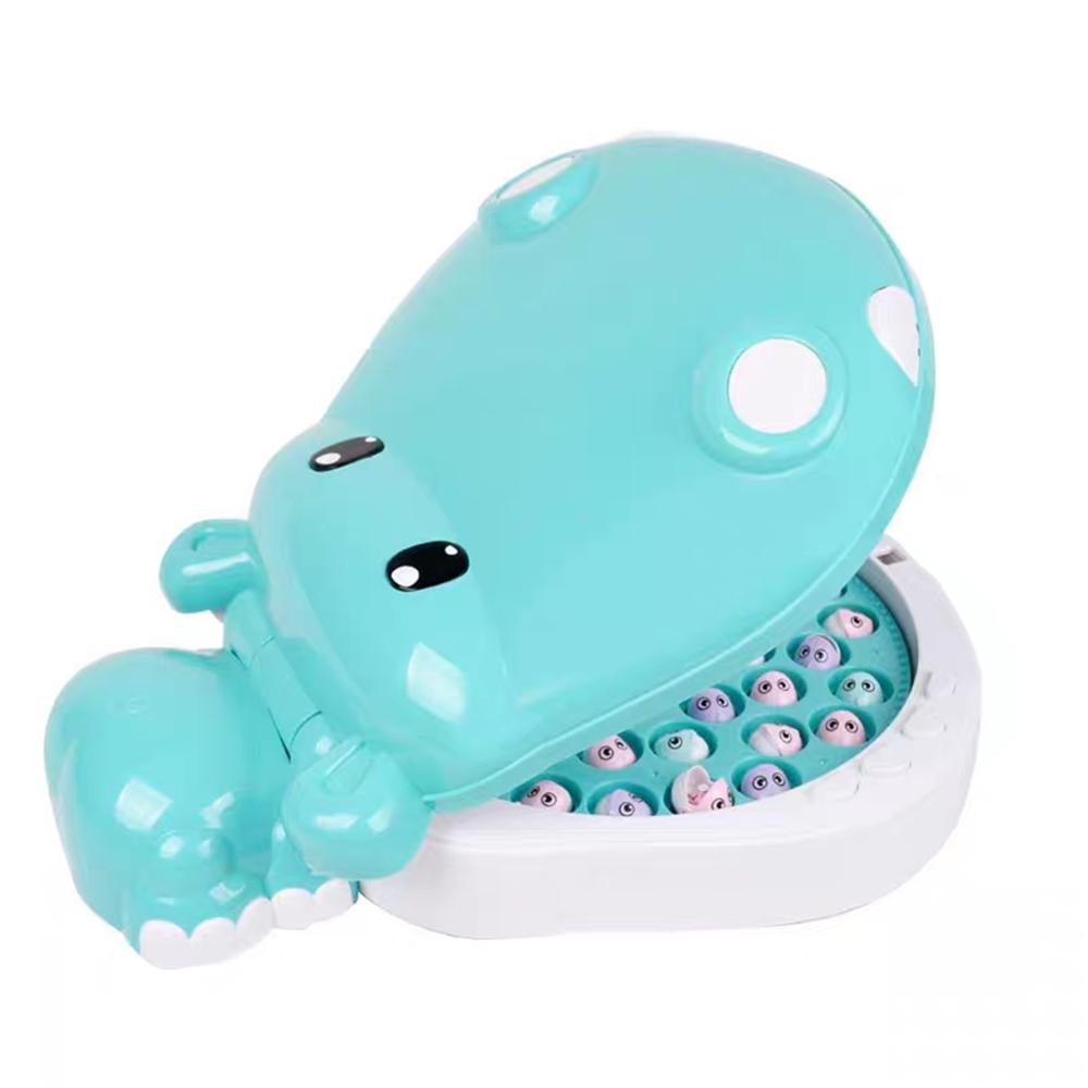 Children Hippo Fishing Toys Music Lighting Maglev Track Fishing Toy Suit Parent-child Interactive Education Study Toy Game