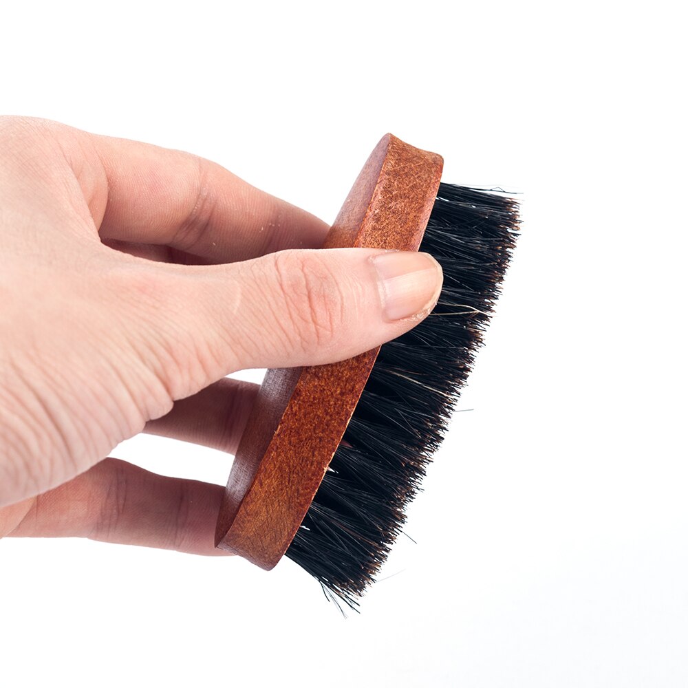 8cm natuurlijke baardborstels van zwijnenhaar voor mannen, bamboe gezichtsmassage die wonderen doet bij het kammen van baarden en snorren