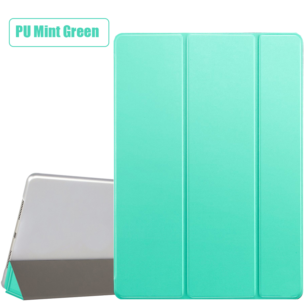 Tablet fall für Apple ipad Pro 9,7 Smart schlaf wake up Tri-falten Voller Protective flip-cover ständer für A1673 A1674 A1675: PU Mint Green