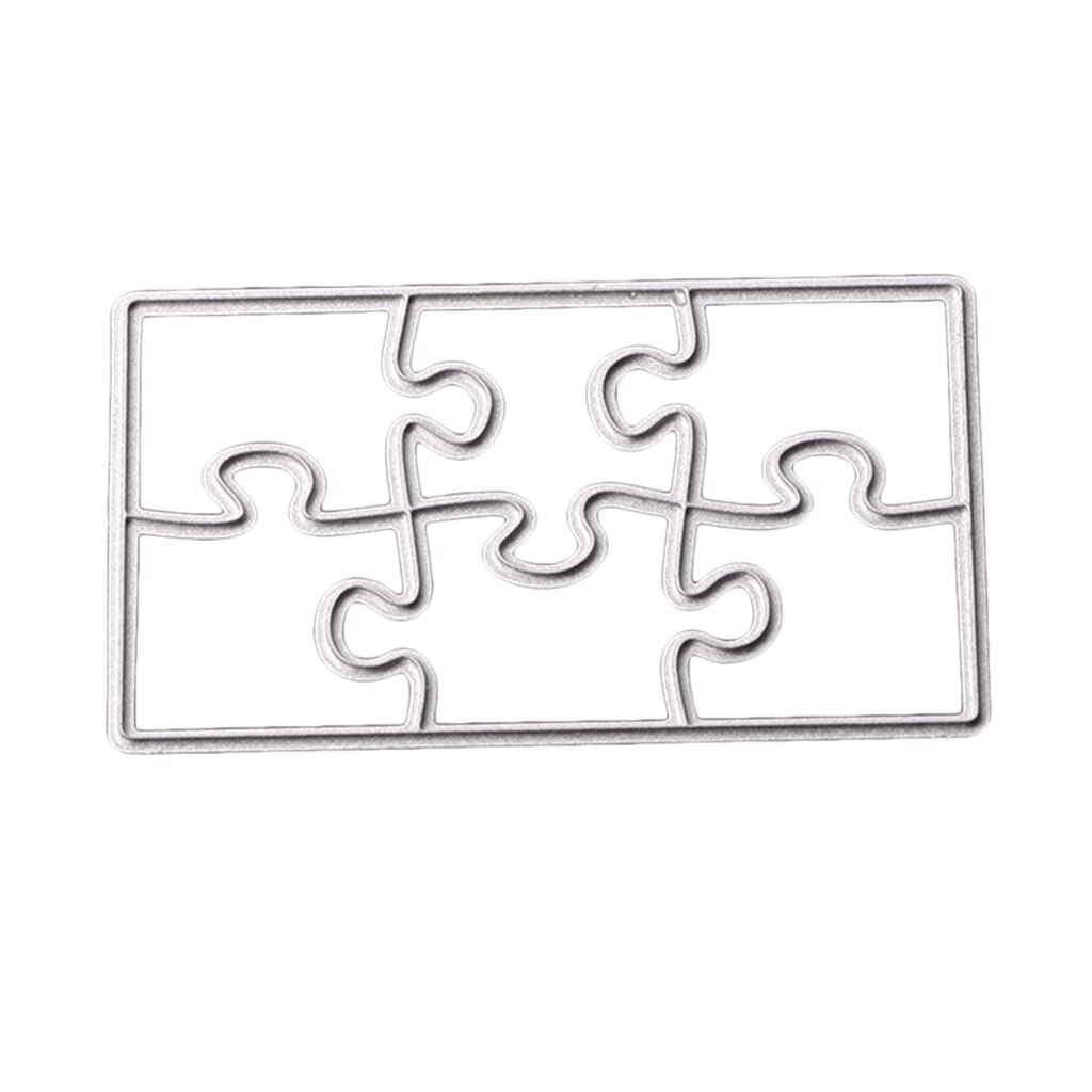 Jigsaw Puzzle Metal Stencils Die Cutting Template Dies Embossing Folder For DIY Photo Album Card Making Scrapbooking Crafts