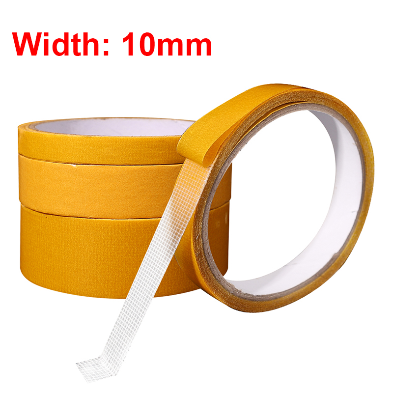 5M Strong Fixation Double Sided Tape Translucent Mesh Waterproof Super Traceless Cloth Base Tapes High Viscosity Adhesive Tape: Translucent