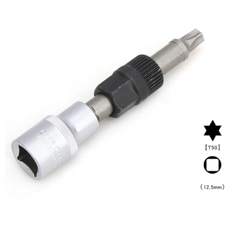 1/2 Pulley Socket 33 Teeth Tool Porable Wrench Anti-rust Pulley Socket Premium Hand Spanner Alternator Tool