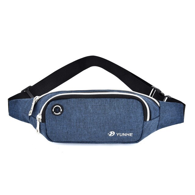 fanny Pack Männer Taille Tasche frauen Gürtel Tasche mit Kopfhörer See Hengreda Reise Hüfte miserabel Bauch Tasche Geldbörse für praktisch Schlüssel: Blau