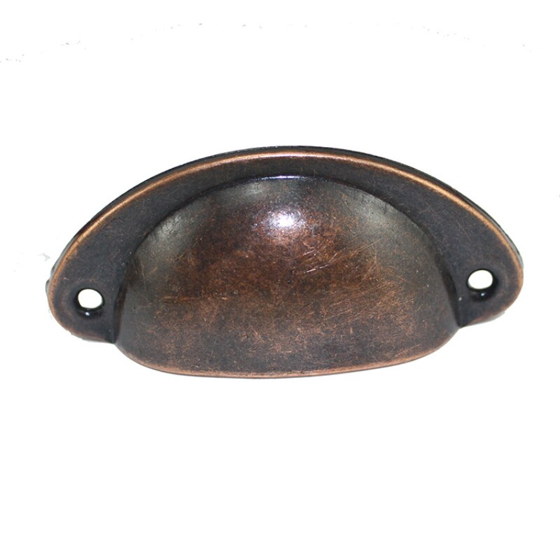 Retro Metal Kitchen Drawer Cabinet Door Handle Furniture Knobs Handware Cupboard Antique Brass Shell Pull Handles Door Handle