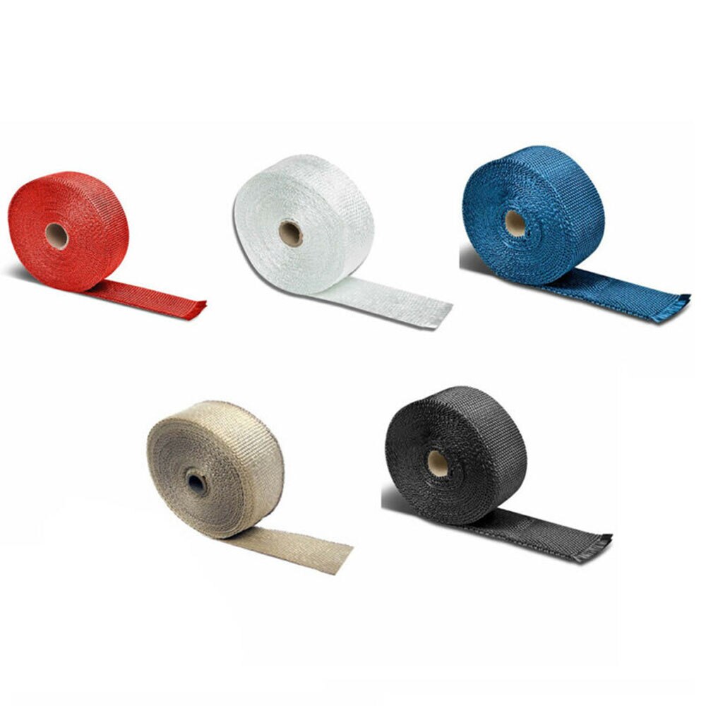 Katoenen tape uitlaatpijp wikkel onderdelen auto motor thermische 5 meter isolatie