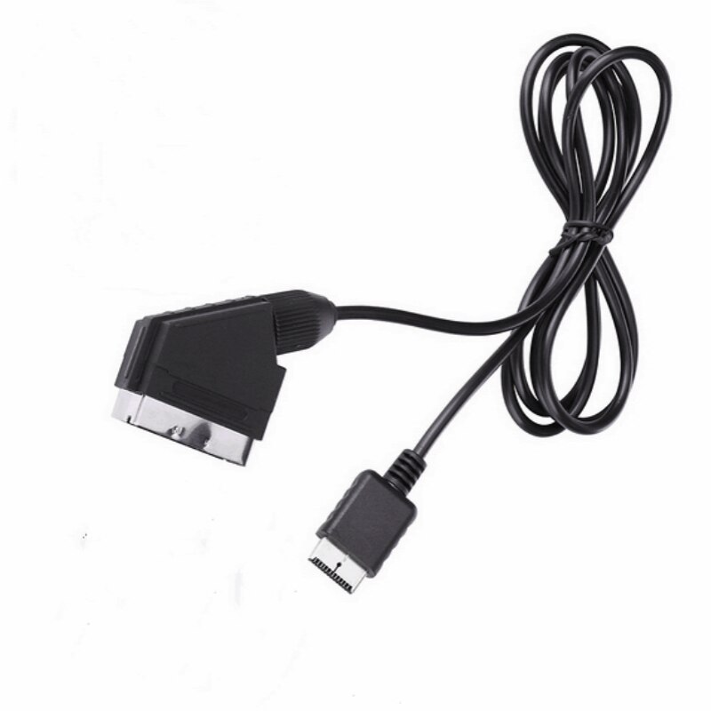 Rgb scart-kabel til sony playstation  ps1 ps2 ps3 tv av ledningsudskiftning tilslutning spilledning ledning
