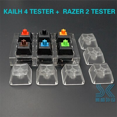 Switch Tester Cherry MX Kailh Switches Keyboard Tester Kit Clear Keycaps Sampler PCB Mechanical Keyboard Translucent Keycaps Te