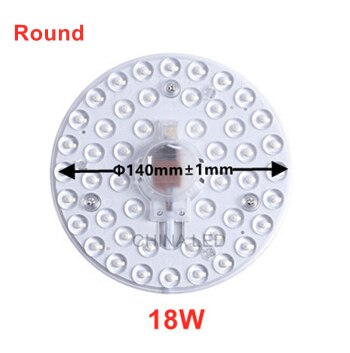 Rotondo 36W 24W 18W 12W LED anello pannello cerchio luce SMD LED rotondo soffitto bordo lampada circolare AC 220V 230V 240V luce LED: Round 18W  220V / Warm White Updated
