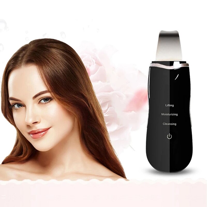 Vibrate Skin Scrubber Deep Face Cleaning Machine USB Peeling Whiteing Face Lifting Shovel Beauty Instrument Massager Face