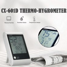 Junejour -601D Digital Thermometer Hygrometer Electronic Temperature Humidity Gauge Meter Weather Station Indoor Home Office