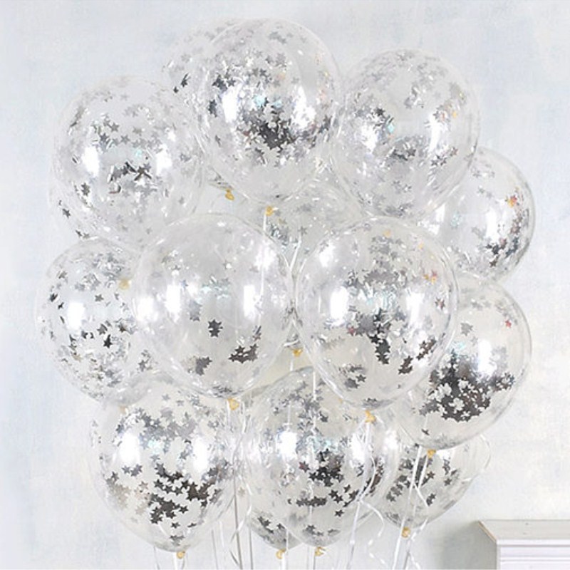 Goud Folie Confetti Transparante Ballonnen Goud Folie Confetti Latex Ballon Party Bruiloft Verjaardag Ballonnen Baby Shower Decoratie