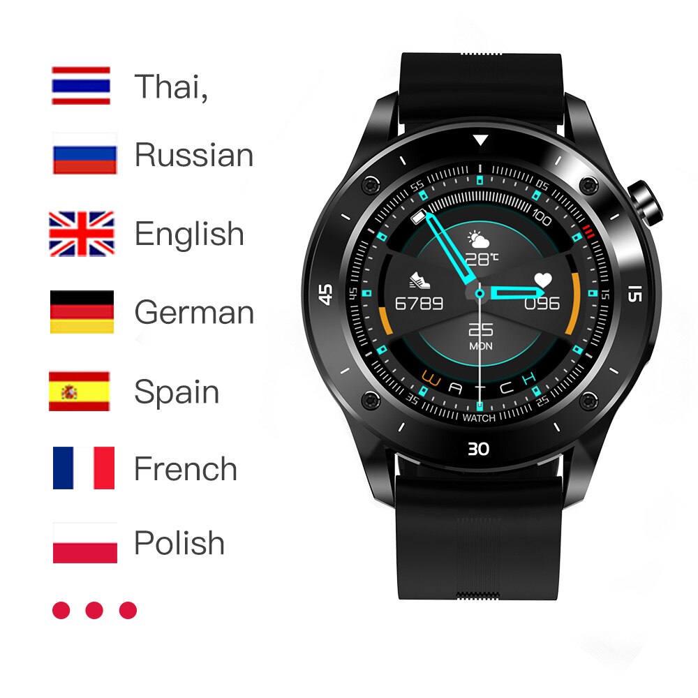 Nuovo Sport Smart Watch uomo Smartwatch elettronica Smart Clock per Android IOS Fitness Tracker Full Touch Bluetooth Smart-watch