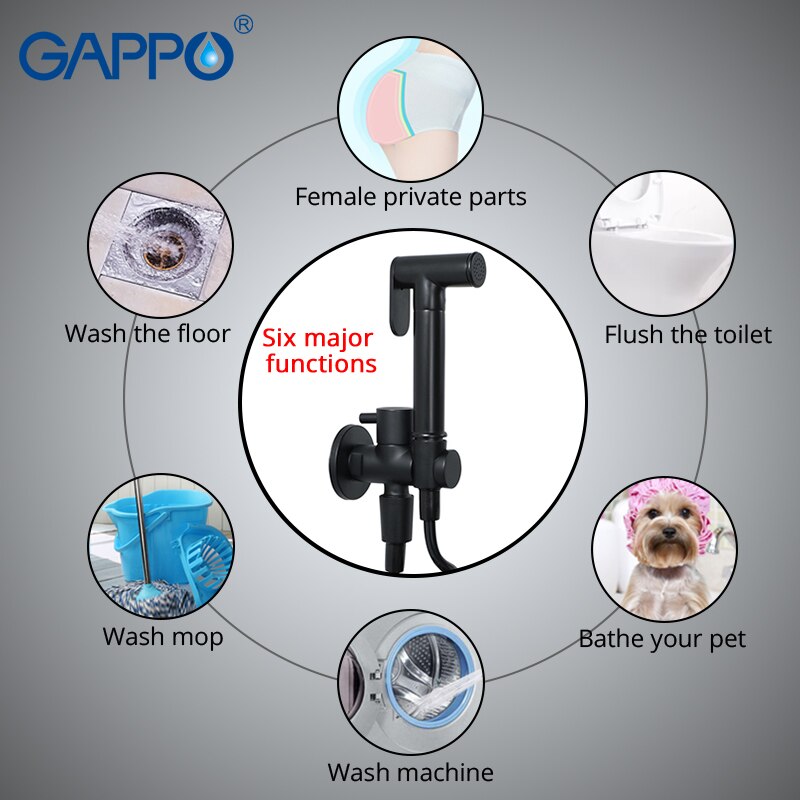 GAPPO Bidets muslim bidet toilet hygienic shower portable bidet enema shower head wall mount toilet spray