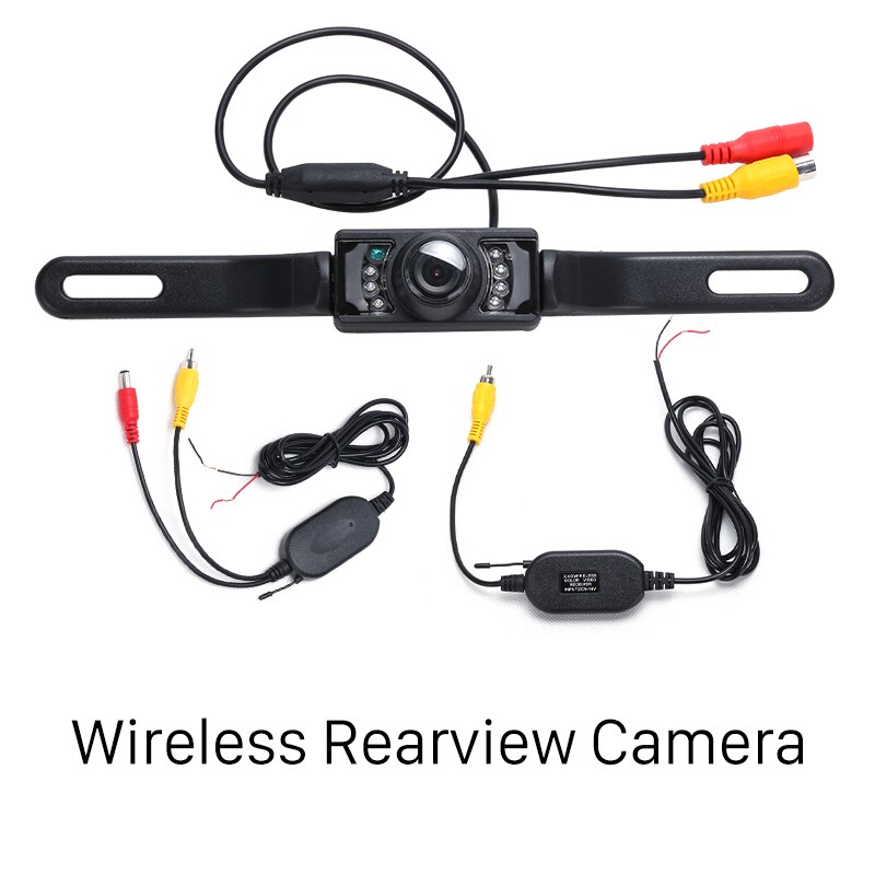 Harfey universele draadloze achteruitrijcamera voor auto's, beste 2.4g waterdichte, waterdichte achteruitrijcamera met nachtzicht: Draadloze camera