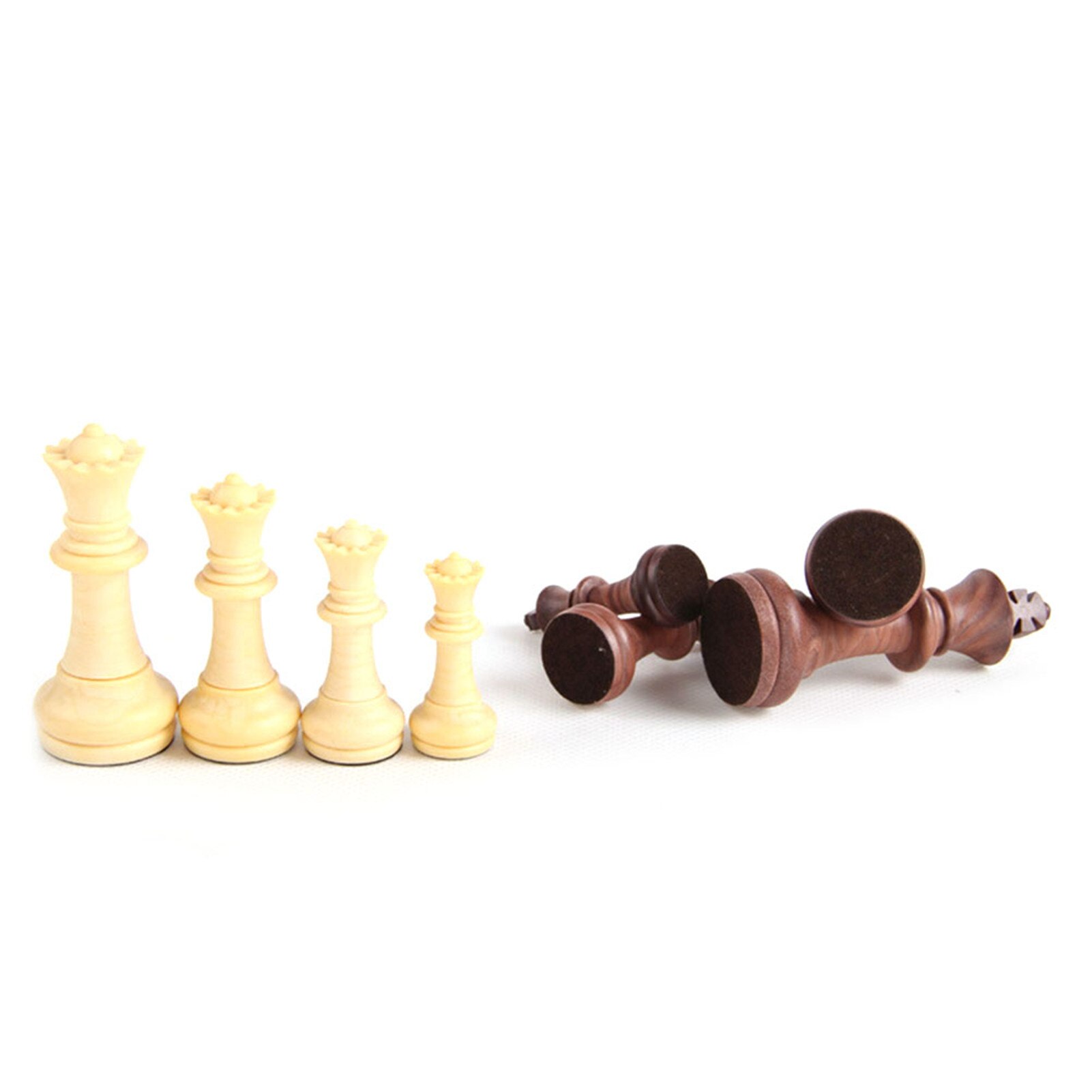 Chess Wood Plastic Folding Magnetic Chess Foldable Internal Storage Space Puzzle Chess Folding Classic Magnetic Chess