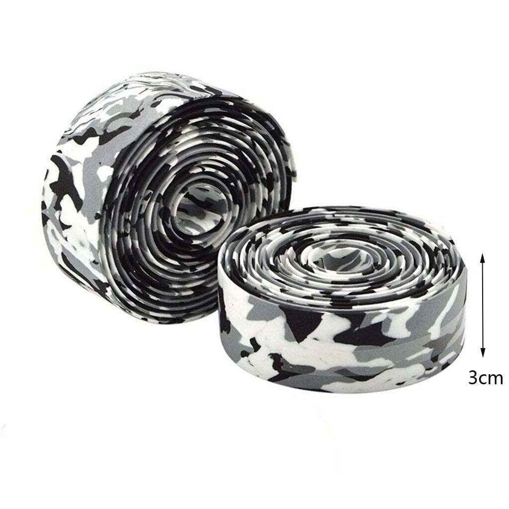 30 #1 Pièces De Vélo De Route Barre De Ceinture Ruban De Guidon Camouflage Cyclisme Poignée Ceinture Liège Wrap Vélo Guidon Barre De Ceinture Enjoliveur