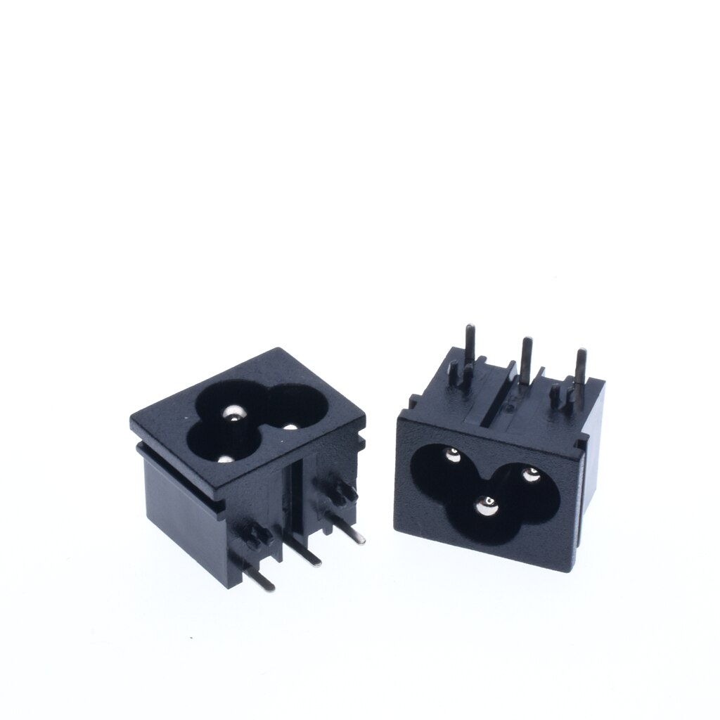 IEC320 C6 3Terminal AC Energie Stecker Einlass Buchse AC 250V 2,5 EIN Schwarz drei kerne von schweißBar draht buchse Energie versorgung